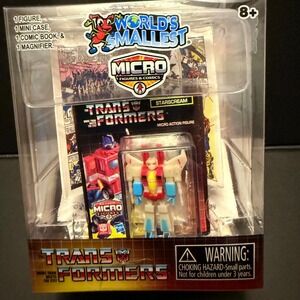 Super Impulse Transformers Starscream Micro Figure Kids OS New Mini Comic